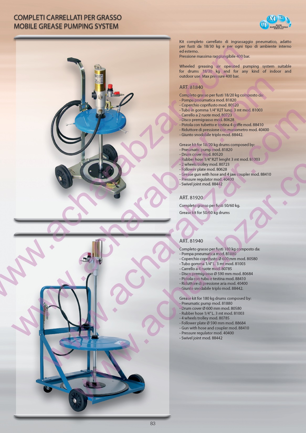MOBILE GREASE PUMPING SYSTEM
